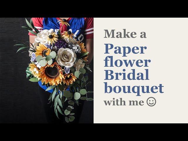 Bridal Paper Flower Bouquet Arrangement by Deaney Weaney Blooms