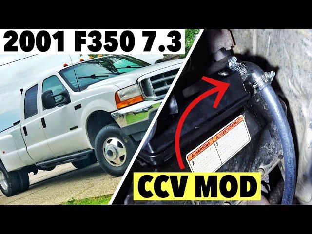 2001 Ford F350 7.3 Powerstroke - CCV Mod - Crank Case Vent Hose