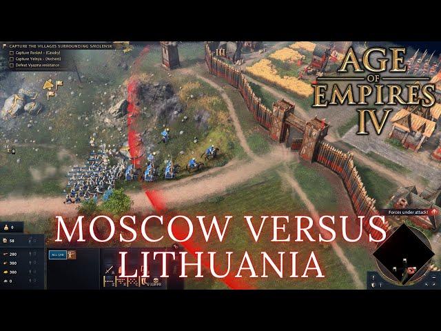 Age Of Empires 4 - MOSCOW VERSUS LITHUANIA (Hard)