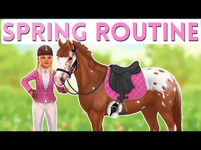My Horse Spring Routine: Show Jumping, Lunging, Horse Care + More | Star Stable RRP
