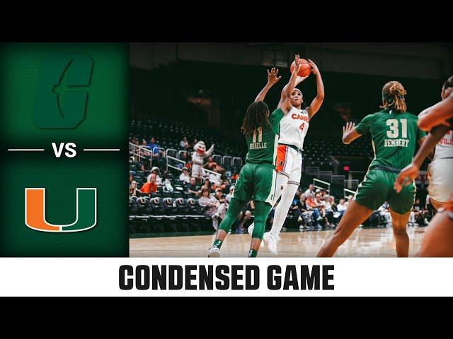 Charlotte vs. Miami Condensed Game | 2024-25 ACC Women's Basketball