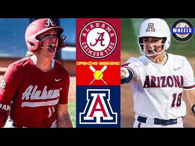 #11 Alabama vs #17 Arizona Highlights | 2025 College Softball Highlights