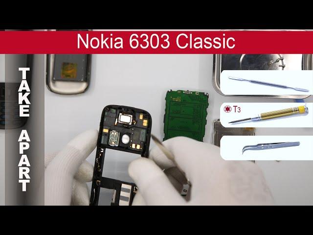 Nokia 6303 RM-443, RM-638  Teardown Take Apart Tutorial