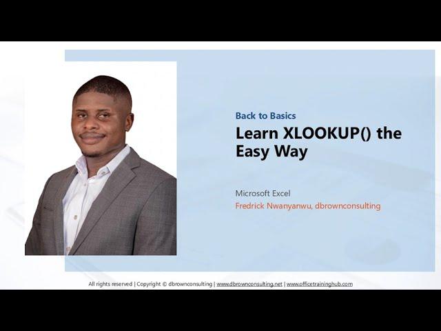 Learn Excel's XLOOKUP() the Easy Way! 