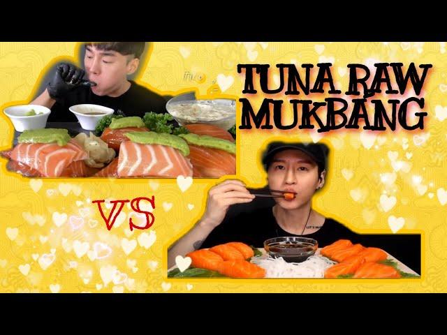 ASMR Raw Tuna Challenge!(Zach vs. Hoony)