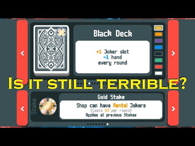 New Gold Stake on Black Deck (Balatro 101 Patch Analysis)