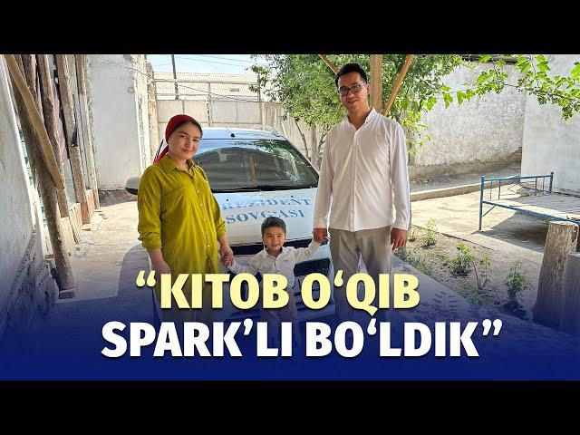 «Barcha erishganlarimiz kitob ortidan» – kitob o‘qib Spark yutgan yosh oila