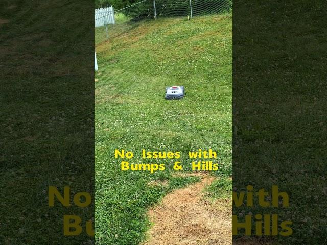 RoboUP Mower Tackles All Terrains: Slopes & Uneven Lawns #roboup #sustainability