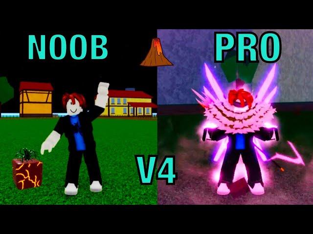 Noob to Pro Using Cyborg V4 +Magma Awakened -BloxFruits