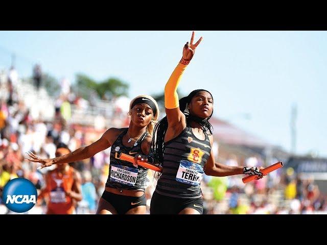 Blazing fast women's 4x100m relay at 2019 NCAA Outdoor Championship