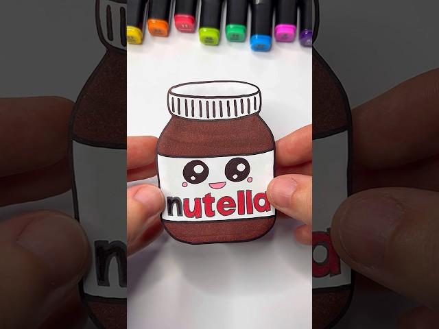 DIY Nutella Surprise Box with Paper | Paper Craft Ideas #shorts #papercraft