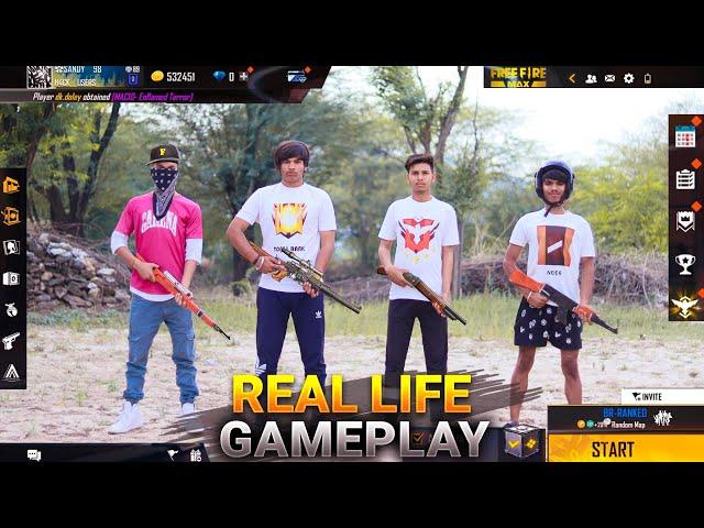 Free Fire Gameplay In Real Life || Comedy Video || Free Fire In Real LIfe || Kar98 army