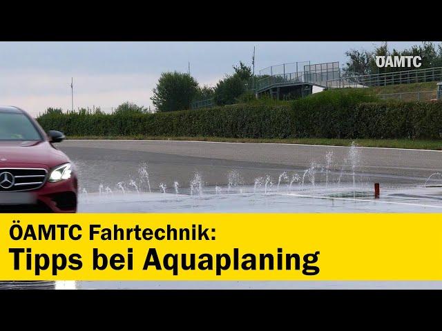 Tipps bei Aquaplaning | ÖAMTC Fahrtechnik