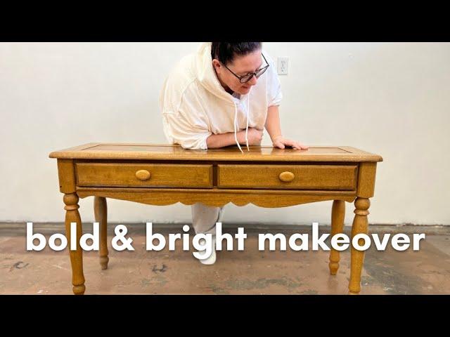 Transforming Furniture with a Bright, Bold Flip | CRAZY RESULTS!