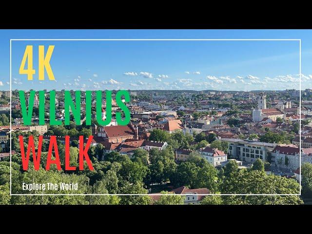 【4K】 Vilnius Walk - Old Town at NATO Summit 2023 with City Sounds