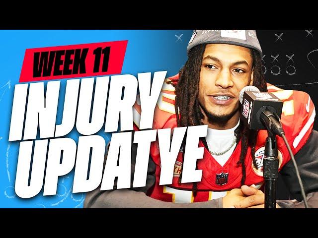 MUST SEE Week 11 INJURY UPDATES - Fantasy Football Advice