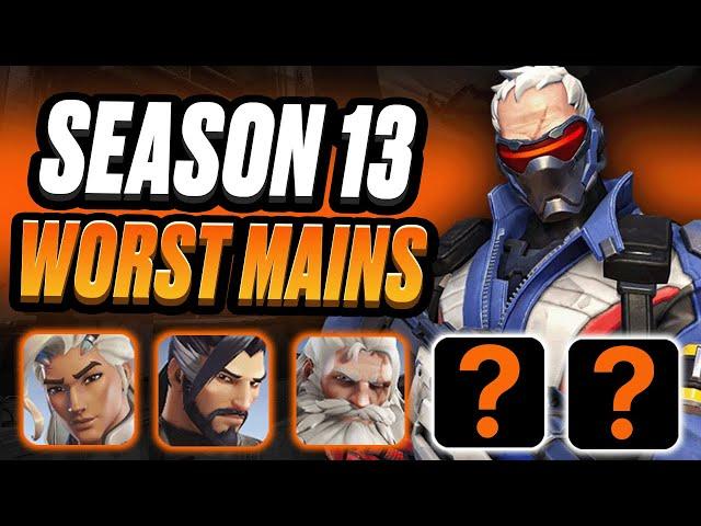 NEW 10 BIG LOSERS in Season 13 (NEVER PLAY) | Overwatch 2 - DPS, Tank, Support