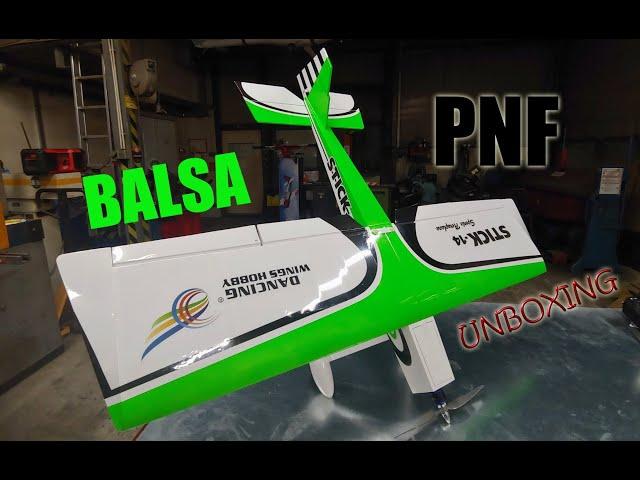 Dancing Wings Stick-14 Sports 3D Airplane 1400mm Wingspan Balsa - ARF PNP Whats in the box