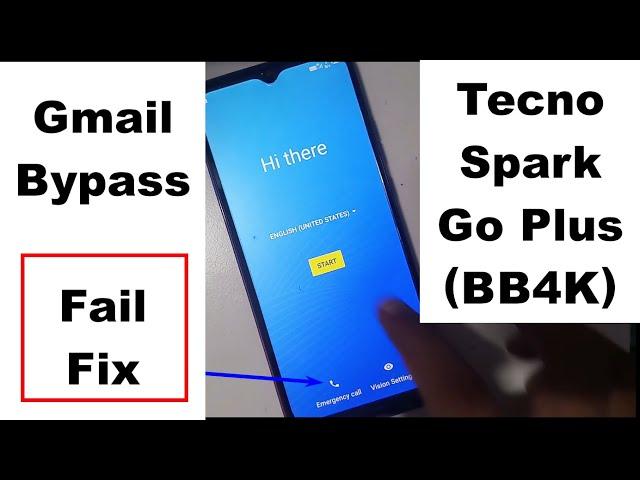 Tecno Spark Go Plus BB4K Frp And Gmail Bypass Lock