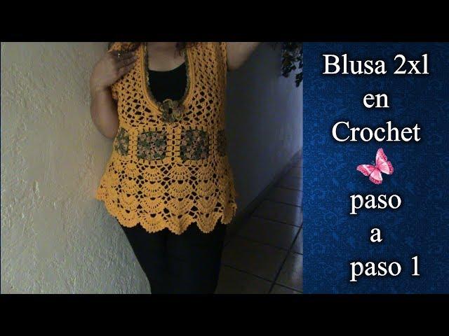 BLUSON 2XL en crochet PASO A PASO (1 DE 4)