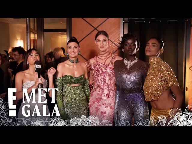 Karlie Kloss, Imaan Hammam & Anok Yai Wear Custom Swarovski | 2024 Met Gala