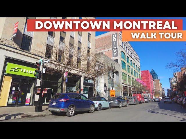 Scenic Walk Through Downtown Montreal / Explore the Heart of the City [4K]