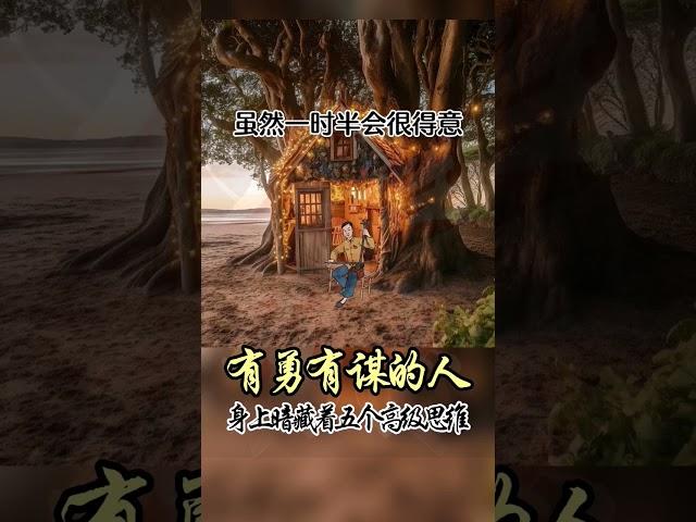 有勇有谋的人，身上藏着五个高级思维 #高级思维 #认知 #有勇有