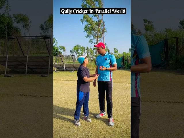 Gully Cricket In Parallel World  #cricketwithvishal #shorts