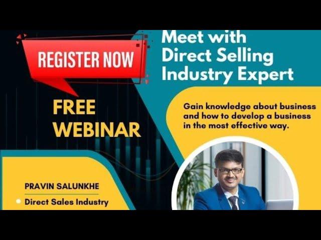 MEET PRAVIN SALUNKHE in Direct Selling Webinar ( FREE TRAINING )