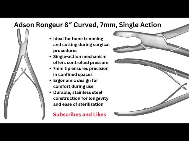 Top Orthopedic Bone Rongeurs | Surgeon's Should Know Surgical Instruments Review #mjamazonsurgical