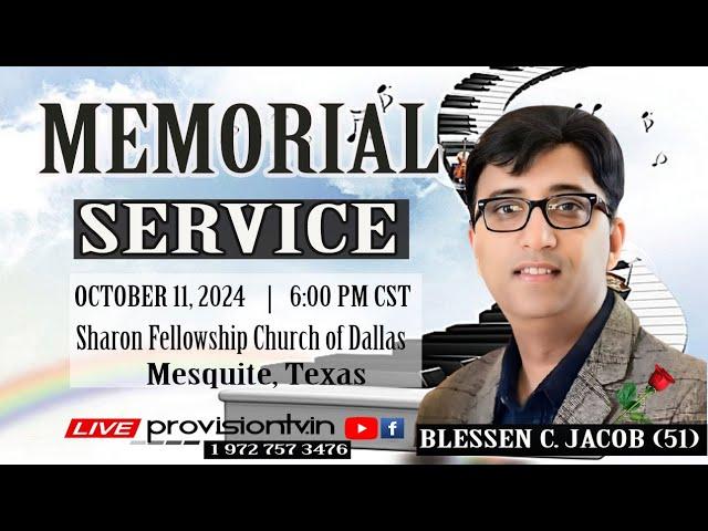 BLESSEN C.JACOB (51)  MEMORIAL SERVICE   10/11/2024    MESQUITE,TEXAS