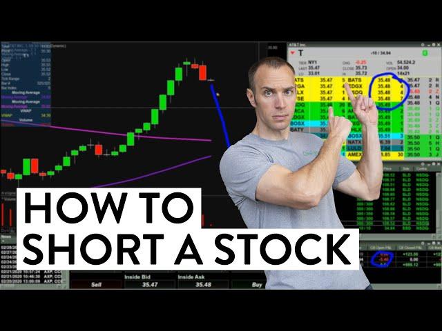 How to Short a Stock - Watch Me Do It! (Day Trading For Beginners)