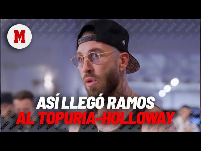 Topuria - Holloway: así llegó Sergio Ramos al combate de la UFC I MARCA