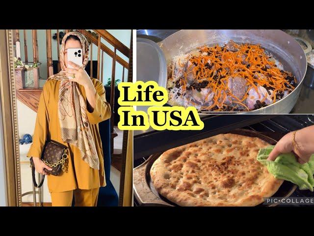 Pathan Dost ne sikhaya Afghani pulao | USA routine vlogs