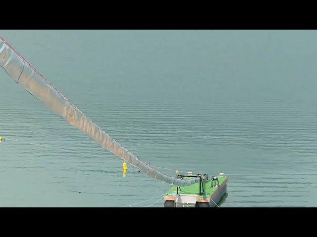 The Salmon Cannon’ sorts and shoots fish over a dam