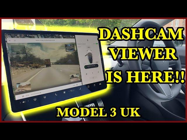 DASHCAM VIEWER IS HERE!! What does it mean? | MODEL 3 UK