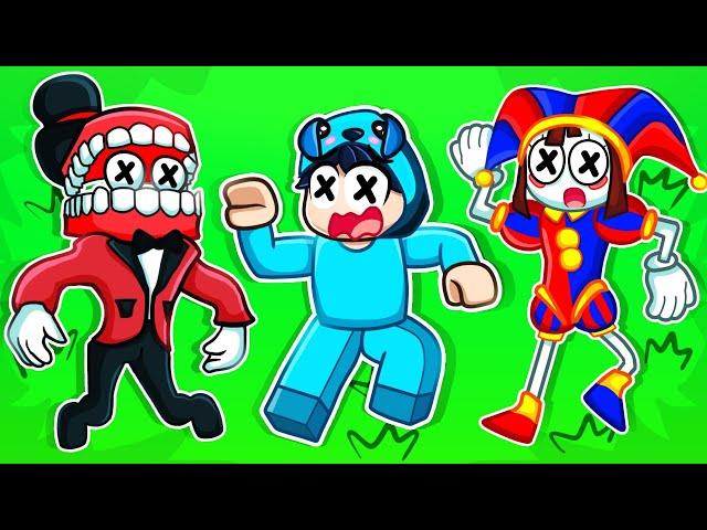 Roblox CAN’T TOUCH THE COLOR WITH POMNI AND CAINE! The Amazing Digital Circus With Crazy Fan Girl!