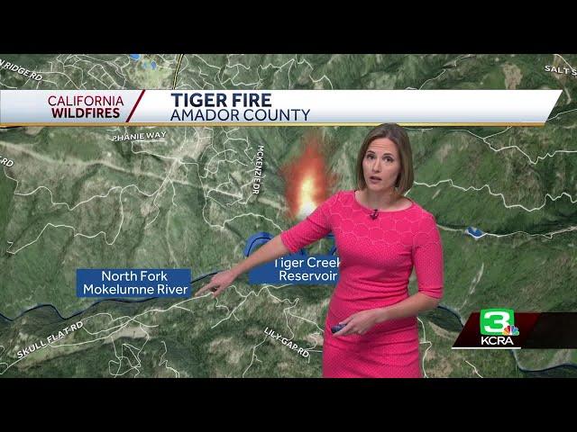 Tiger Creek Fire: Evacuation orders issued for Amador County wildfire