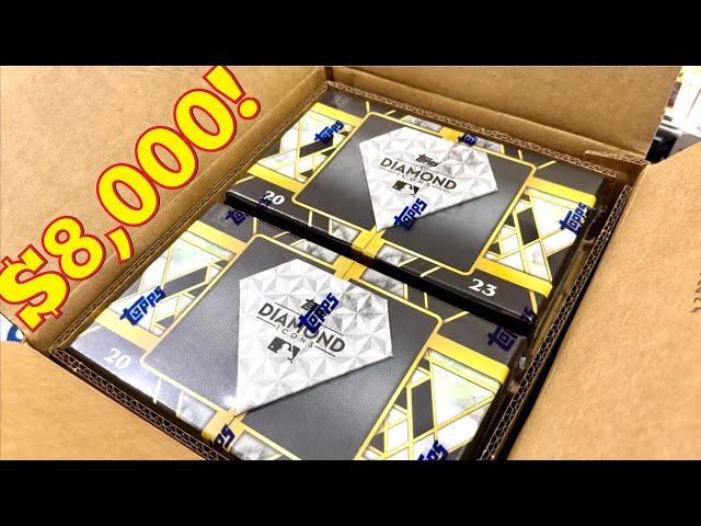 $8,000 BOX OF CARDS?!  2023 DIAMOND ICONS CASE BREAK!