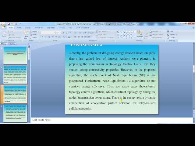 IEEE 2015 NS2 NON COOPERATIVE GAME BASED ENERGY WELFARE TOPOLOGY CONTROL FOR WIRELESS SENSOR NETWORK