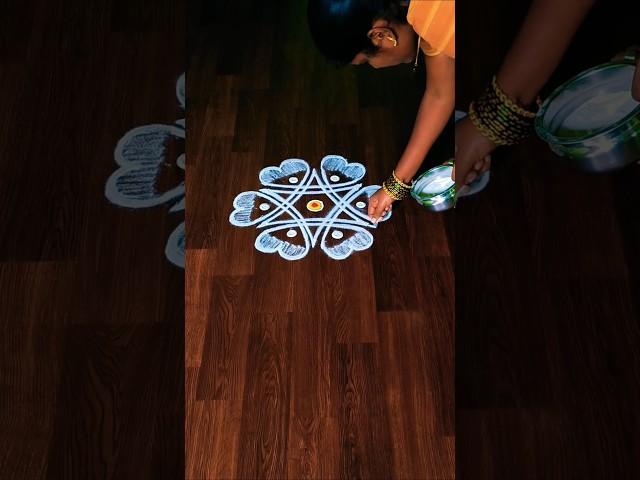 குட்டி கோலம் daily rangoli kolam #trending#viralvideo#shorts#shortsfeed#youtubeshorts#yt