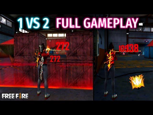 LONE WOLF MODE ( 1 VS 2 Pro ) Full Gameplay- Garena Free Fire