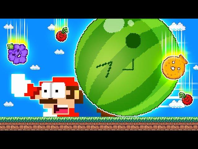 Mario vs the Watermelon Game (SUIKA) Level Up