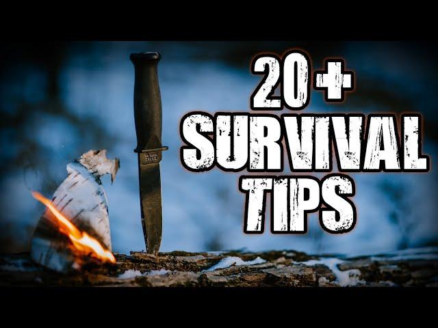 20+ Wilderness Survival Tips and Bushcraft Self Reliance Skills