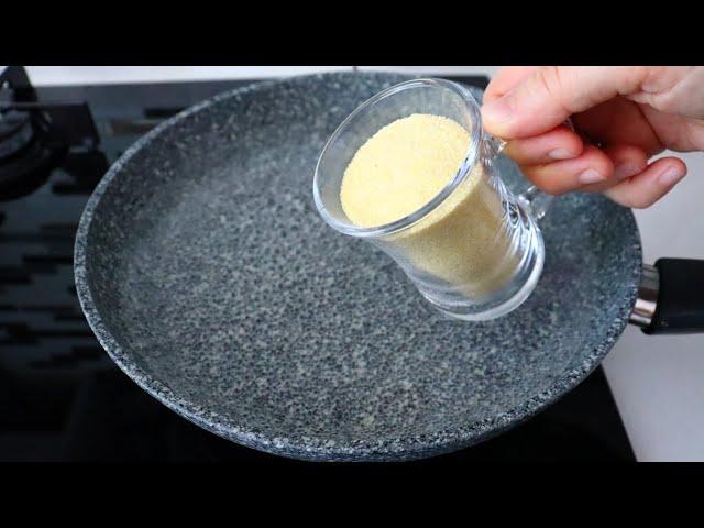 Just pour 1 glass of semolina into boiling water!! No More Shopping! 3 easy and quick Recipes.