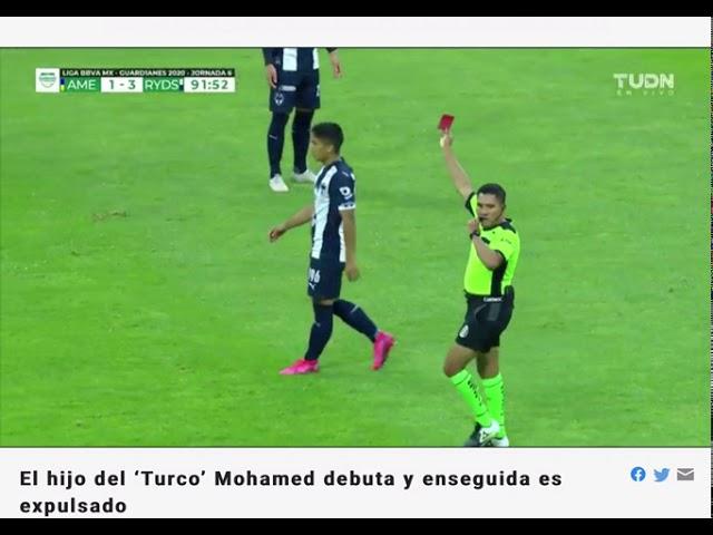 Expulsan al hijo del “turco” Mohamed en su debut