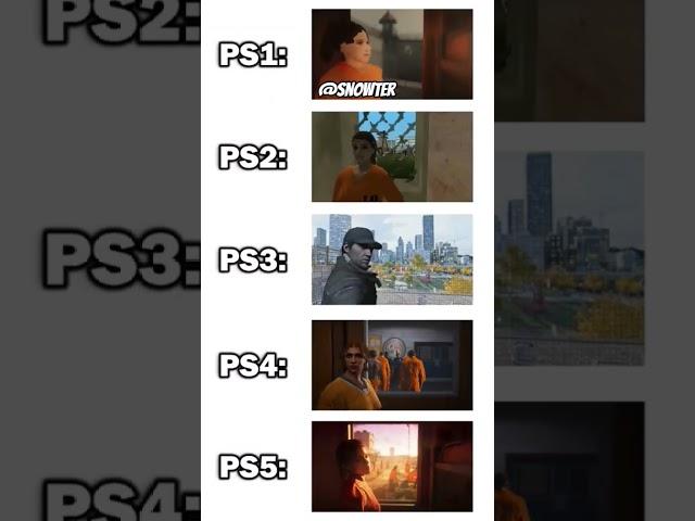 gta 6 ps1 vs ps2 vs ps3 vs ps4 vs ps5 #gta6 #gtavi