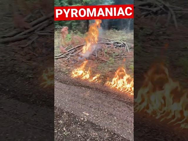 PYROmaniac caught STARTING a FIRE! #action #watch #video #shortsvideo #shortsfeed #shortvideo #reels