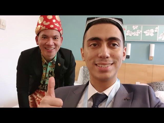 This is how I met my brother from Uzbekistan at #ayimun2019 #internationalmun #roommate