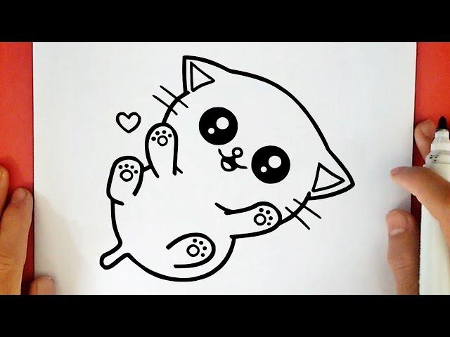 HOW TO DRAW A CUTE BABY KITTEN